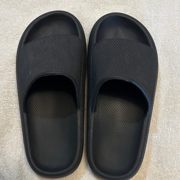 Shoes - Black Women's Slide Sandals